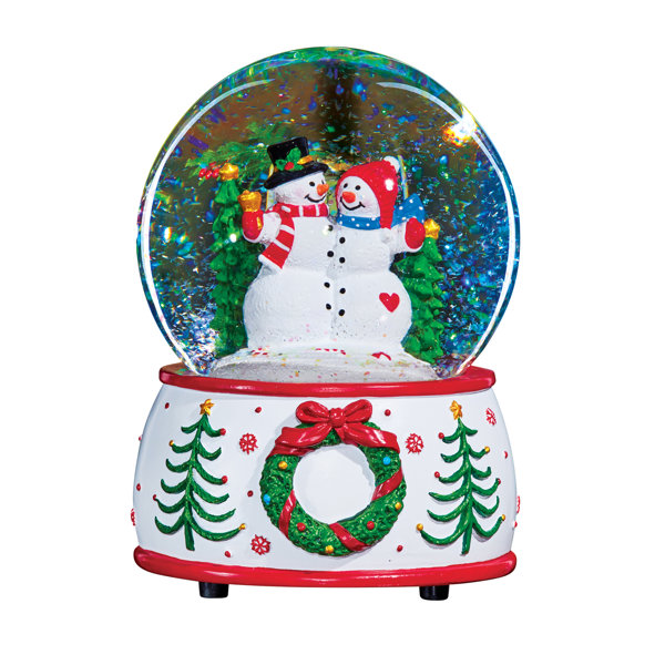The Holiday Aisle® Holiday Snowman Let It Snow Musical Couple Snow